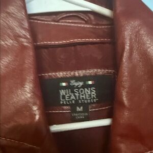 Wilsons Leather Men's Rich Brown Leather Jacket